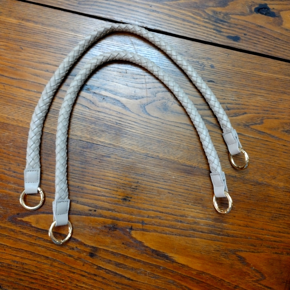 Miche Tan Braided Handles Set